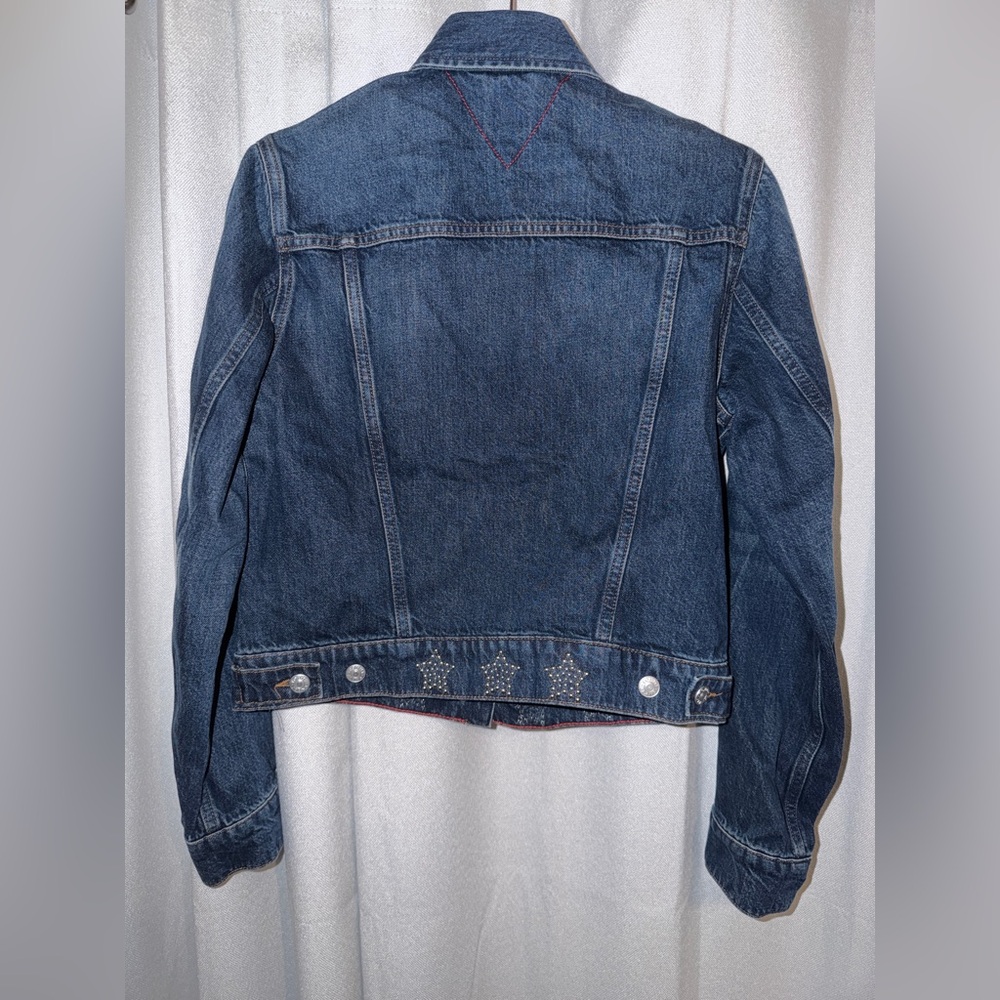 Tommy Hilfiger Metallic Stud Denim Trucker Jacket - Picture 5 of 9